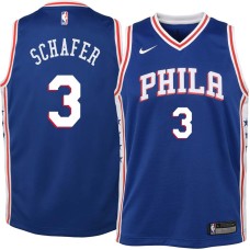 Philadelphia 76ers #3 Bob Schafer Jersey -Blue