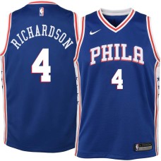 Philadelphia 76ers #4 Clint Richardson Jersey -Blue