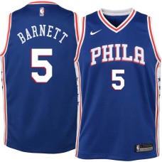 Philadelphia 76ers #5 Dick Barnett Jersey -Blue