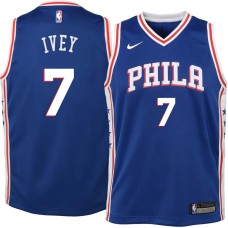 Philadelphia 76ers #7 Royal Ivey Jersey -Blue