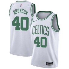 Boston Celtics #40 Rick Brunson Jersey -White