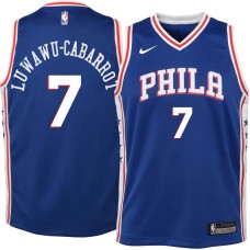 Philadelphia 76ers #7 Timothe Luwawu-Cabarrot Jersey -Blue