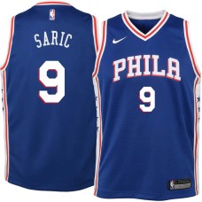 Philadelphia 76ers #9 Dario Saric Jersey -Blue