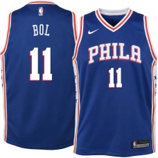 Philadelphia 76ers #11 Manute Bol Jersey -Blue