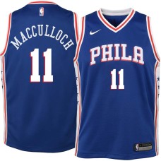 Philadelphia 76ers #11 Todd MacCulloch Jersey -Blue