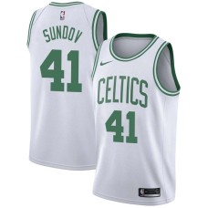 Boston Celtics #41 Bruno Sundov Jersey -White