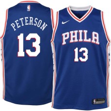 Philadelphia 76ers #13 Ed Peterson Jersey -Blue