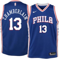 Philadelphia 76ers #13 Wilt Chamberlain Jersey -Blue