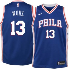 Philadelphia 76ers #13 Dave Wohl Jersey -Blue