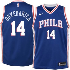 Philadelphia 76ers #14 Bato Govedarica Jersey -Blue