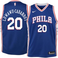 Philadelphia 76ers #20 Timothe Luwawu-Cabarrot Jersey -Blue