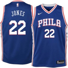 Philadelphia 76ers #22 Larry Jones Jersey -Blue