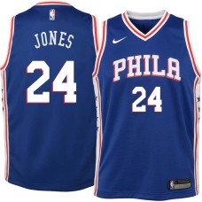 Philadelphia 76ers #24 Wali Jones Jersey -Blue