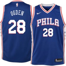 Philadelphia 76ers #28 Bud Ogden Jersey -Blue