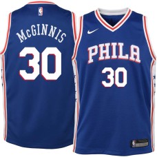 Philadelphia 76ers #30 George McGinnis Jersey -Blue