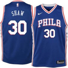 Philadelphia 76ers #30 Casey Shaw Jersey -Blue