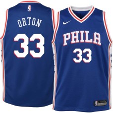 Philadelphia 76ers #33 Daniel Orton Jersey -Blue