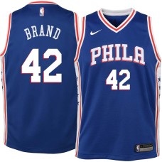 Philadelphia 76ers #42 Elton Brand Jersey -Blue