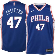 Philadelphia 76ers #47 Tiago Splitter Jersey -Blue