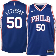 Philadelphia 76ers #50 Ed Peterson Jersey -Blue