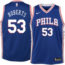 Philadelphia 76ers #53 Stanley Roberts Jersey -Blue