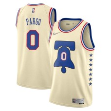 Philadelphia 76ers #0 Jeremy Pargo Jersey -Cream Earned