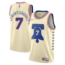 Philadelphia 76ers #7 Timothe Luwawu-Cabarrot Jersey -Cream Earned