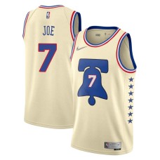 Philadelphia 76ers #7 Isaiah Joe Jersey -Cream Earned