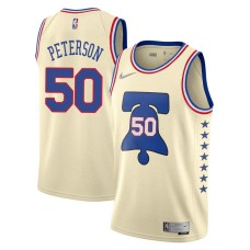 Philadelphia 76ers #50 Ed Peterson Jersey -Cream Earned