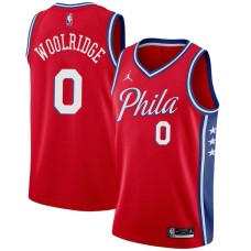 Philadelphia 76ers #0 Orlando Woolridge Jersey -Red Phila