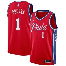 Philadelphia 76ers #1 Scott Brooks Jersey -Red Phila