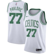 Boston Celtics #77 Sasha Pavlovic Jersey -White