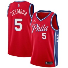 Philadelphia 76ers #5 Paul Seymour Jersey -Red Phila