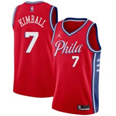 Philadelphia 76ers #7 Toby Kimball Jersey -Red Phila