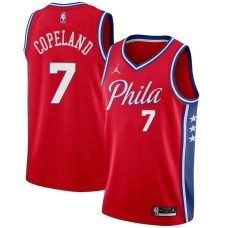 Philadelphia 76ers #7 Lanard Copeland Jersey -Red Phila