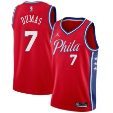 Philadelphia 76ers #7 Richard Dumas Jersey -Red Phila