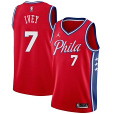 Philadelphia 76ers #7 Royal Ivey Jersey -Red Phila