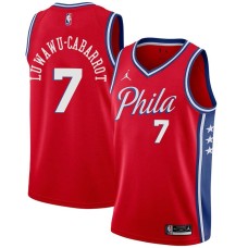 Philadelphia 76ers #7 Timothe Luwawu-Cabarrot Jersey -Red Phila