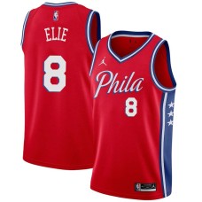 Philadelphia 76ers #8 Mario Elie Jersey -Red Phila