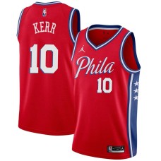 Philadelphia 76ers #10 Red Kerr Jersey -Red Phila