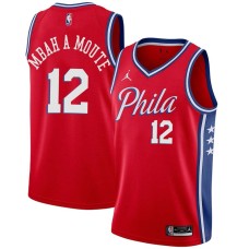 Philadelphia 76ers #12 Luc Mbah a Moute Jersey -Red Phila