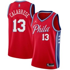 Philadelphia 76ers #13 Gerry Calabrese Jersey -Red Phila