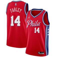 Philadelphia 76ers #14 Dick Farley Jersey -Red Phila