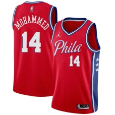 Philadelphia 76ers #14 Nazr Mohammed Jersey -Red Phila