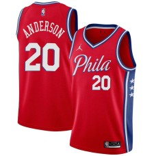 Philadelphia 76ers #20 Ron Anderson Jersey -Red Phila