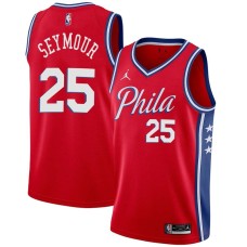 Philadelphia 76ers #25 Paul Seymour Jersey -Red Phila