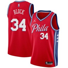 Philadelphia 76ers #34 John Block Jersey -Red Phila