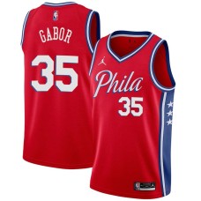 Philadelphia 76ers #35 Bill Gabor Jersey -Red Phila