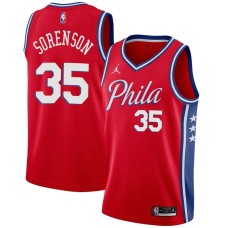 Philadelphia 76ers #35 Dave Sorenson Jersey -Red Phila