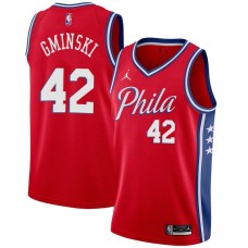 Philadelphia 76ers #42 Mike Gminski Jersey -Red Phila